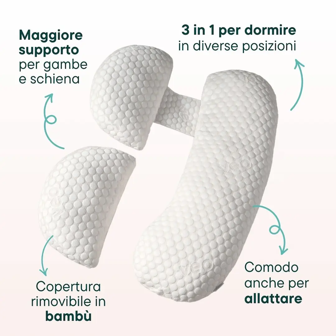 Veo - Cuscino maternità | Supporto ergonomico per pancia, schiena e gambe (3 in 1) - immagine 8